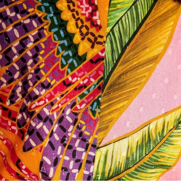 Farm Rio Mixed Print Wrap Dress - Picture 6 of 11